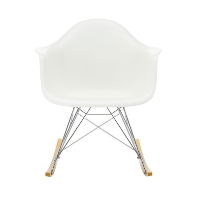 Frente Silla mecedora RAR blanco de Vitra en Moises Showroom Frente Silla mecedora RAR blanco de Vitra en Moises Showroom