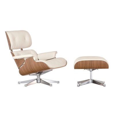 Chaise longue et pouf blanc - Vitra Chaise longue et pouf blanc - Vitra