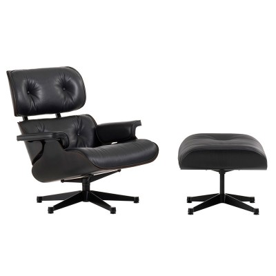 Poltrona e Pouf Nero - Vitra