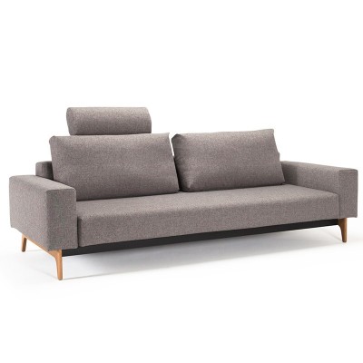 Sofá cama Idun color Gris 521 con reposacabezas de Innovation Living Sofá cama Idun color Gris 521 con reposacabezas de Innovation Living