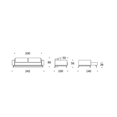 Dimensiones Sofá cama Idun Innovation Living Dimensiones Sofá cama Idun Innovation Living