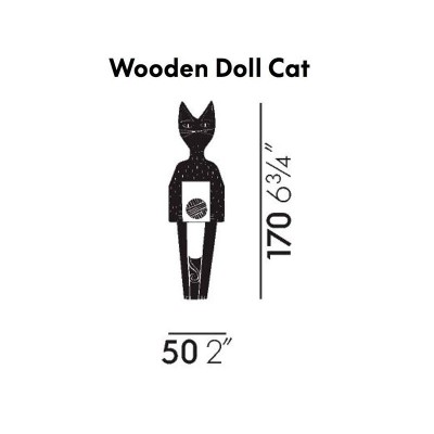 Wooden Dolls Cat pequeño medidas Vitra Wooden Dolls Cat pequeño medidas Vitra