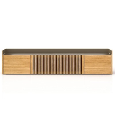 Mueble de tv Stockholm 403 roble tapa bronce de Punt mobles Mueble de tv Stockholm 403 roble tapa bronce de Punt mobles