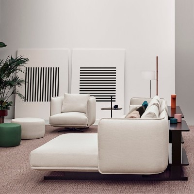 Ambiente 2 sofá Serene con chaiselongue de Joquer Moises Showroom