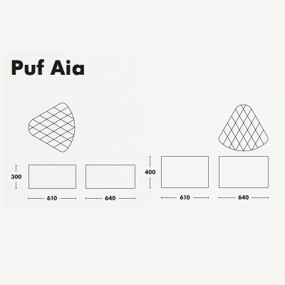 Medidas pufs Aia de Ondarreta Medidas pufs Aia de Ondarreta