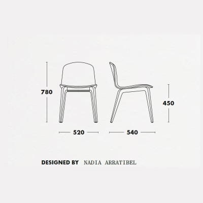 Medidas silla Bob XL de Ondarreta Medidas silla Bob XL de Ondarreta