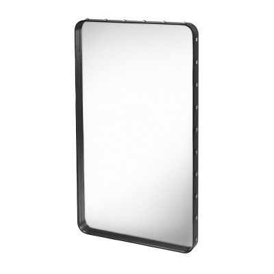 Espejo Adnet rectangular M negro de Gubi en Moises Showroom Espejo Adnet rectangular M negro de Gubi en Moises Showroom