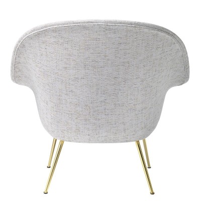 Trasera Bat Lounge chair con respaldo bajo color gris de Gubi en Moises showroom Trasera Bat Lounge chair con respaldo bajo color gris de Gubi en Moises showroom