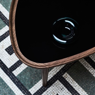 Mesa de centro Eye Table de Finn Juhl laminado negro Mesa de centro Eye Table de Finn Juhl laminado negro