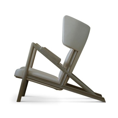 Perfil sillón Grasshopper roble de Finn Juhl en Moises Showroom Perfil sillón Grasshopper roble de Finn Juhl en Moises Showroom