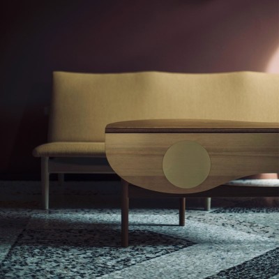 Butterfly table nogal y latón de House of Finn Juhl en Moises Showroom Butterfly table nogal y latón de House of Finn Juhl en Moises Showroom