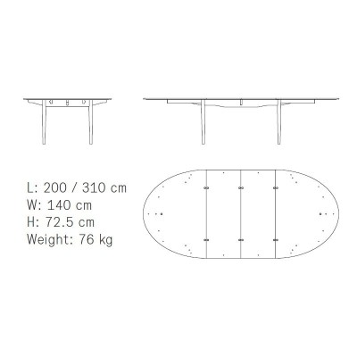 Mesa Silver Table de House of Finn Juhl Mesa Silver Table de House of Finn Juhl