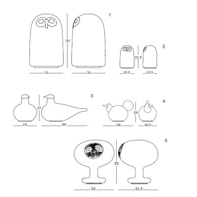 dimensiones lámparas de mesa Linnut de Magis
