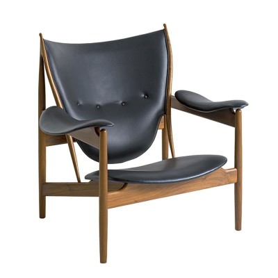 Chieftain chair de Finn Juhl tapizado piel madera nogal en Moises Showroom Chieftain chair de Finn Juhl tapizado piel madera nogal en Moises Showroom