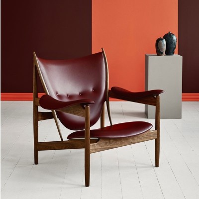 Chieftain chair de Finn Juhl tapizado piel madera nogal en Moises Showroom Chieftain chair de Finn Juhl tapizado piel madera nogal en Moises Showroom