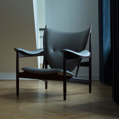 Chieftain chair de Finn Juhl tapizado piel madera nogal en Moises Showroom Chieftain chair de Finn Juhl tapizado piel madera nogal en Moises Showroom