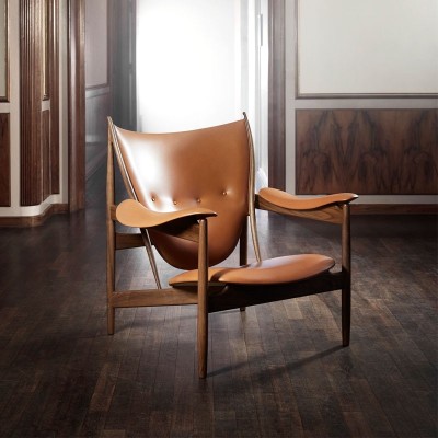 Chieftain chair de Finn Juhl tapizado piel madera nogal en Moises Showroom Chieftain chair de Finn Juhl tapizado piel madera nogal en Moises Showroom