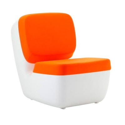 Sillón Nimrod Magis blanco tapicería naranja Sillón Nimrod Magis blanco tapicería naranja