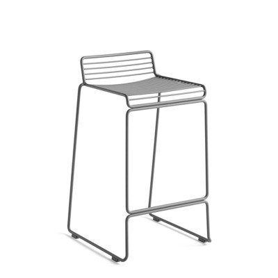 Taburete Hee Bar stool asphalt grey de HAY en Moises Showroom Taburete Hee Bar stool asphalt grey de HAY en Moises Showroom