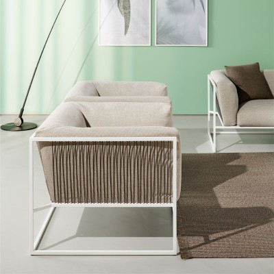 Sillón Arpa crudo de MDF Italia en Moises Showroom Sillón Arpa crudo de MDF Italia en Moises Showroom