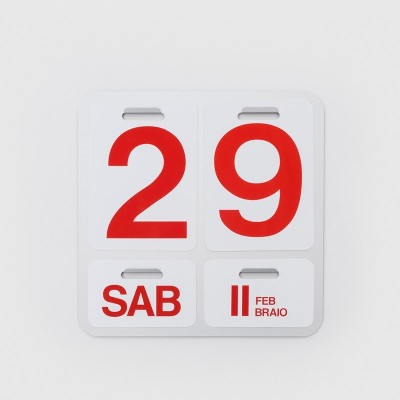 Calendario Formosa Danese Milano blanco Calendario Formosa Danese Milano blanco