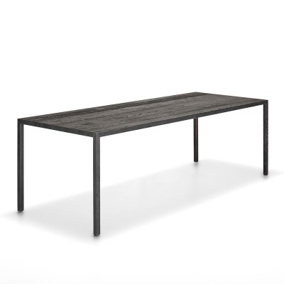 Mesa Tense Material Wood carbón de MDF Italia en Moises Showroom Mesa Tense Material Wood carbón de MDF Italia en Moises Showroom