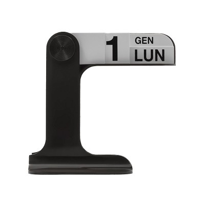Calendario de mesa Timor negro Danese Milano Calendario de mesa Timor negro Danese Milano