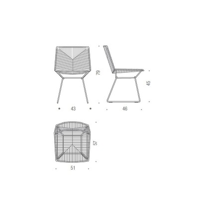 Medidas silla Neil Twist Chair Medidas silla Neil Twist Chair