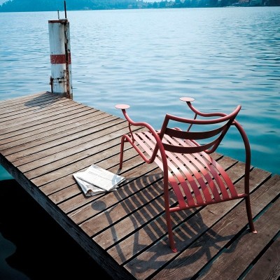 ambiente porche Silla Thinking man Capellini ambiente porche Silla Thinking man Capellini
