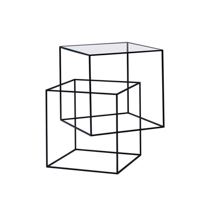 Mesa auxiliar Think black Cappellini