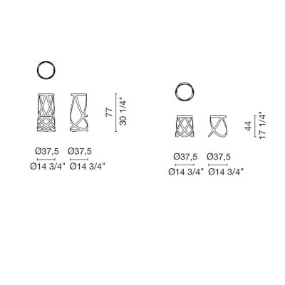 dimensiones Taburetes Ribbon Cappellini dimensiones Taburetes Ribbon Cappellini