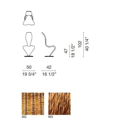 dimensiones y materiales Silla S Capellini dimensiones y materiales Silla S Capellini