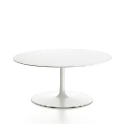 Flow Low Table 70 color blanco de MDF Italia en Moises Showroom Flow Low Table 70 color blanco de MDF Italia en Moises Showroom