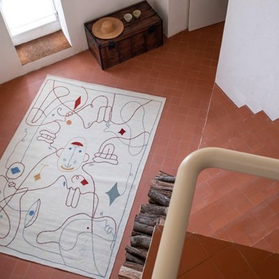 recibidor con Alfombra silhouette Nanimarquina recibidor con Alfombra silhouette Nanimarquina