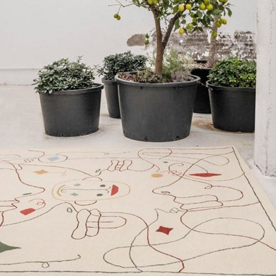 detalle macetas exterior Alfombra Silhouette Nanimarquina detalle macetas exterior Alfombra Silhouette Nanimarquina