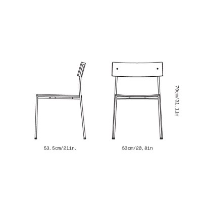 Medidas Silla Alex V1 de Omelette-Ed en Moises Showroom Medidas Silla Alex V1 de Omelette-Ed en Moises Showroom