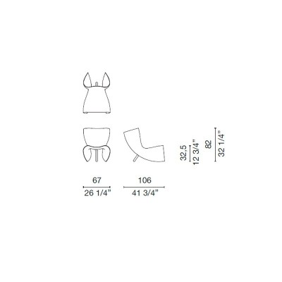 dimensiones Silla Felt Cappellini dimensiones Silla Felt Cappellini