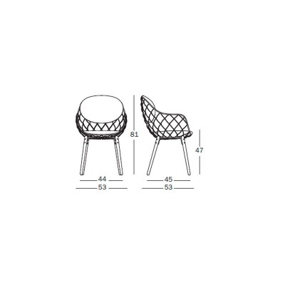 dimensiones Silla Piña Magis dimensiones Silla Piña Magis