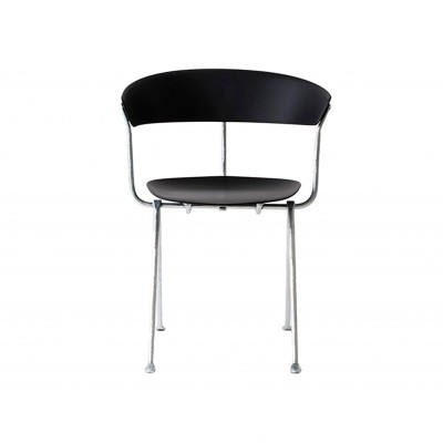 asiento silla Officina polipropileno negra galvanizada Magis asiento silla Officina polipropileno negra galvanizada Magis