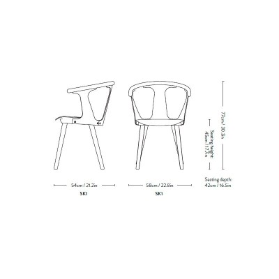dimensiones silla In between SK1 &Tradition dimensiones silla In between SK1 &Tradition