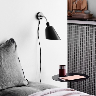 detalle Aplique de pared Bellevue AJ9 &Tradition negro/acero detalle Aplique de pared Bellevue AJ9 &Tradition negro/acero