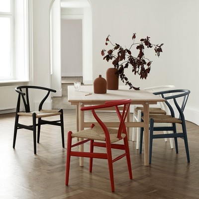 Silla Wishbone CH24 de Carl Hansen edición especial Soft color