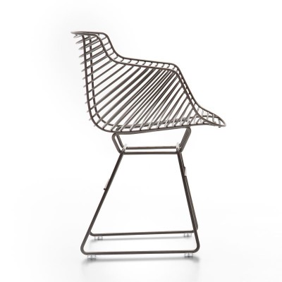 Silla Flow Filo Slim bronce de MDF Italia en Moises Showroom Silla Flow Filo Slim bronce de MDF Italia en Moises Showroom