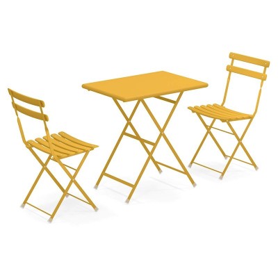 Arc en ciel Emu pack 2 chaises et table d’extérieur Arc en ciel Emu pack 2 chaises et table d’extérieur