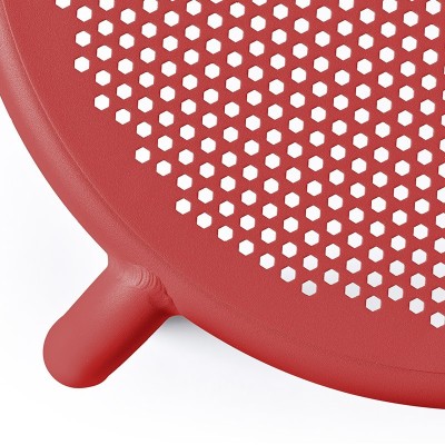 detalle asiento silla de exterior Toní Fatboy rojo industrial detalle asiento silla de exterior Toní Fatboy rojo industrial