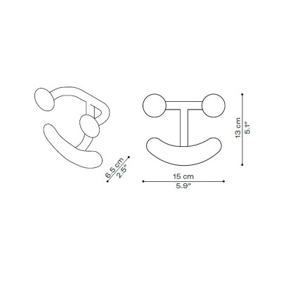medidas perchero Happy Hook Fritz Hansen medidas perchero Happy Hook Fritz Hansen