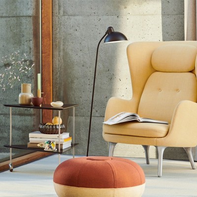 salón mesa auxiliar AJ trolley Fritz Hansen