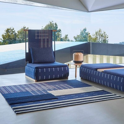 alfombra Lan azul índigo Gan rugs