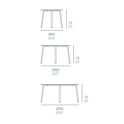 medidas mesa de comedor Stack Gandia Blasco medidas mesa de comedor Stack Gandia Blasco