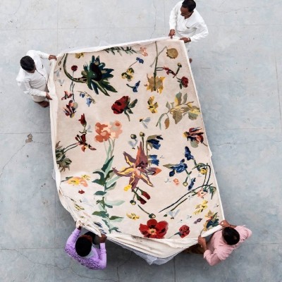 Flora Promenade lana virgen 100% técnica tufted Flora Promenade lana virgen 100% técnica tufted